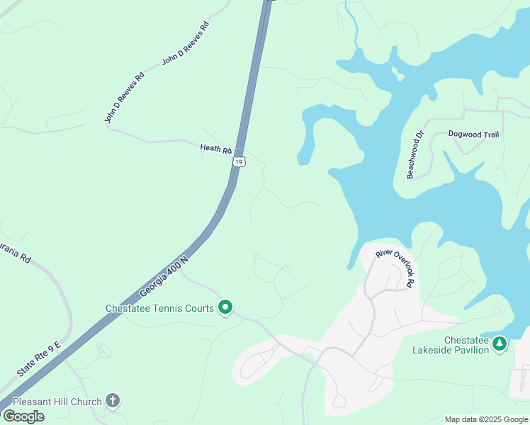 map of restaurants, bars, coffee shops, grocery stores, and more near 299 Landrum Road in Dawsonville