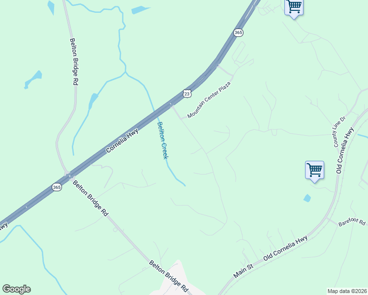 map of restaurants, bars, coffee shops, grocery stores, and more near 5116 Nobhill Court in Lula