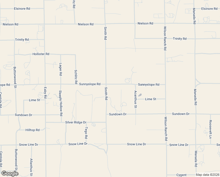 map of restaurants, bars, coffee shops, grocery stores, and more near 8855 Smith Road in Phelan