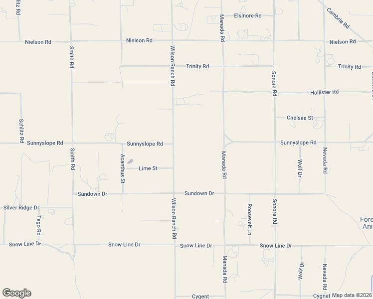 map of restaurants, bars, coffee shops, grocery stores, and more near 8867 Wilson Ranch Rd in Phelan