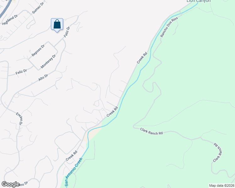 map of restaurants, bars, coffee shops, grocery stores, and more near 1687 Kenewa Street in Ojai