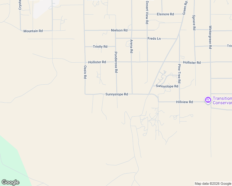 map of restaurants, bars, coffee shops, grocery stores, and more near 1079 Sunnyslope Road in Pinon Hills