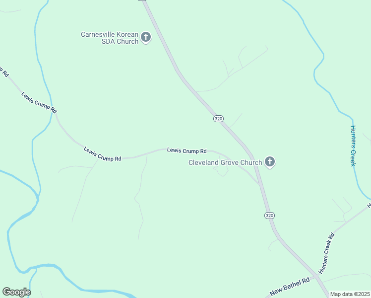 map of restaurants, bars, coffee shops, grocery stores, and more near 434 Lewis Crump Road in Carnesville