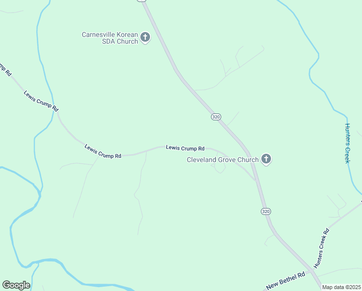 map of restaurants, bars, coffee shops, grocery stores, and more near 434 Lewis Crump Road in Carnesville