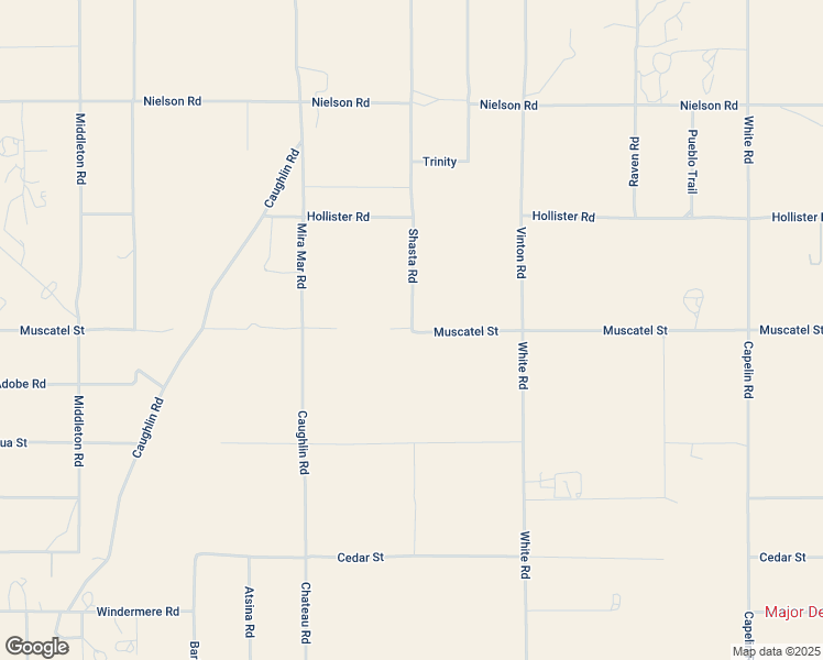 map of restaurants, bars, coffee shops, grocery stores, and more near Shasta Road in Phelan
