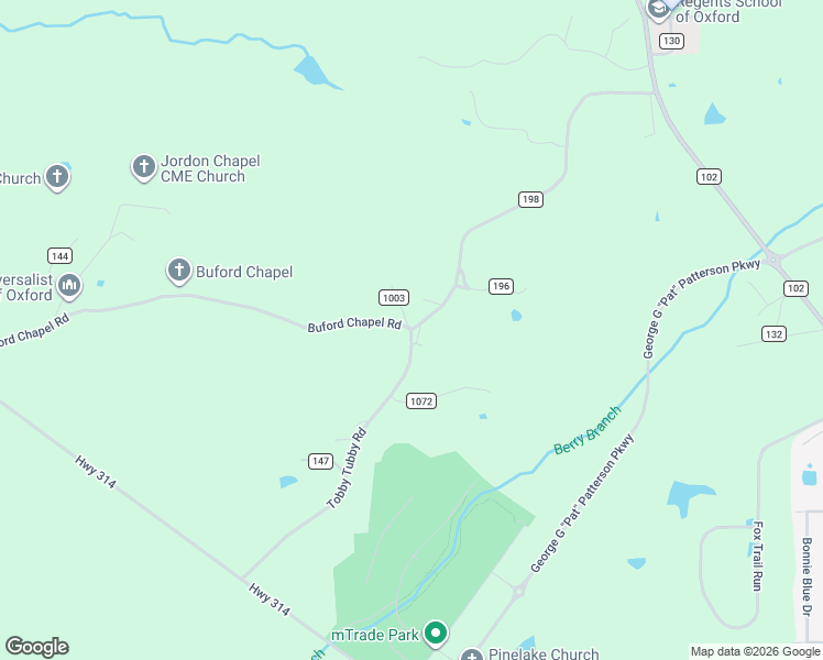 map of restaurants, bars, coffee shops, grocery stores, and more near 64 County Road 199 in Oxford