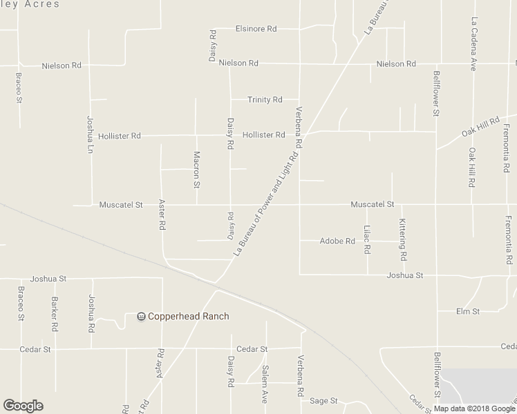 map of restaurants, bars, coffee shops, grocery stores, and more near 10799 Muscatel Street in Hesperia