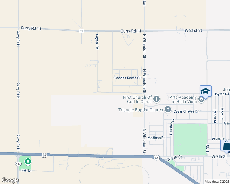 map of restaurants, bars, coffee shops, grocery stores, and more near 15 Buffalo Road in Clovis