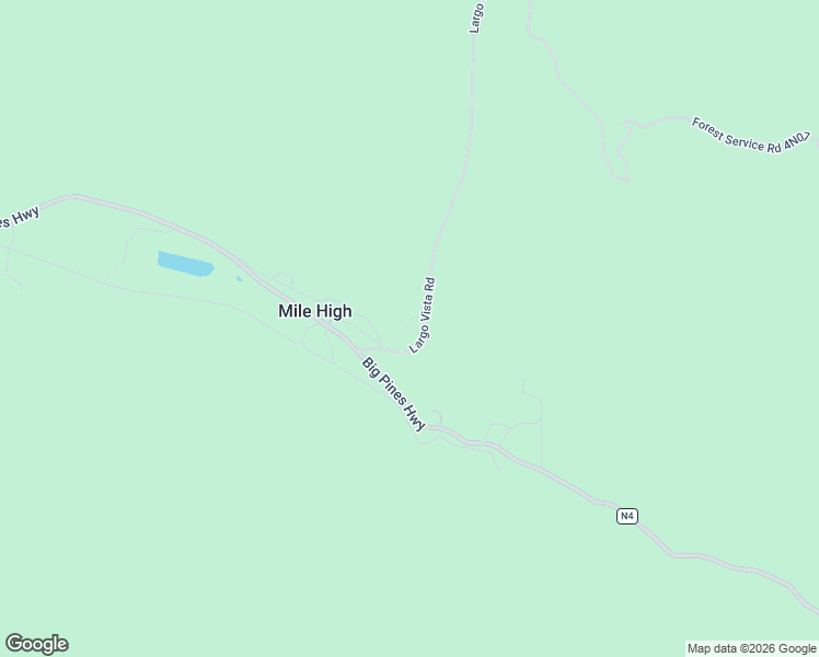 map of restaurants, bars, coffee shops, grocery stores, and more near 27701 Largo Vista Road in Valyermo