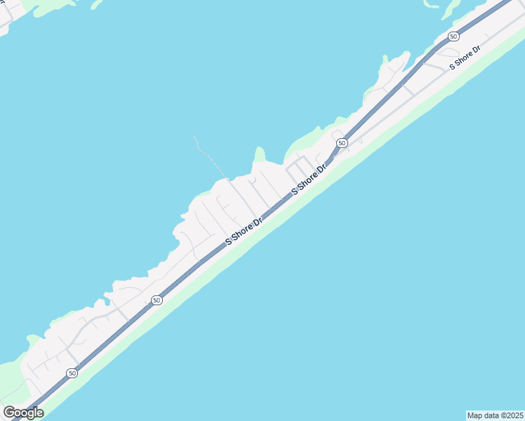 map of restaurants, bars, coffee shops, grocery stores, and more near 1415 South Shore Drive in Surf City