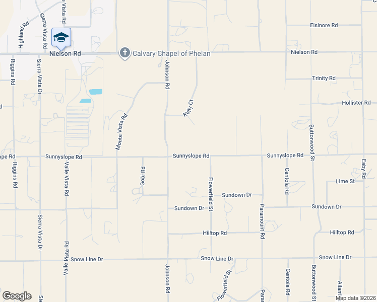 map of restaurants, bars, coffee shops, grocery stores, and more near 5012 Sunnyslope Road in Phelan