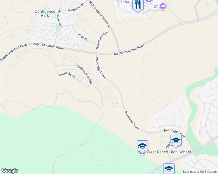 map of restaurants, bars, coffee shops, grocery stores, and more near 27228 Diamond Peak Lane in Los Angeles County