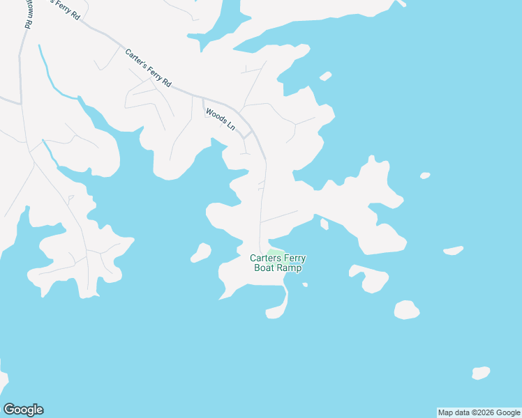 map of restaurants, bars, coffee shops, grocery stores, and more near 98 Woods Lane in Hartwell