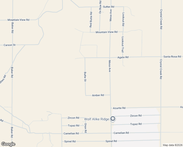 map of restaurants, bars, coffee shops, grocery stores, and more near 8787 Butte Street in Lucerne Valley