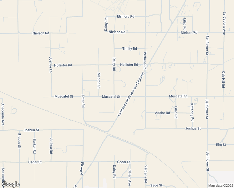 map of restaurants, bars, coffee shops, grocery stores, and more near 10748 Muscatel Street in Hesperia