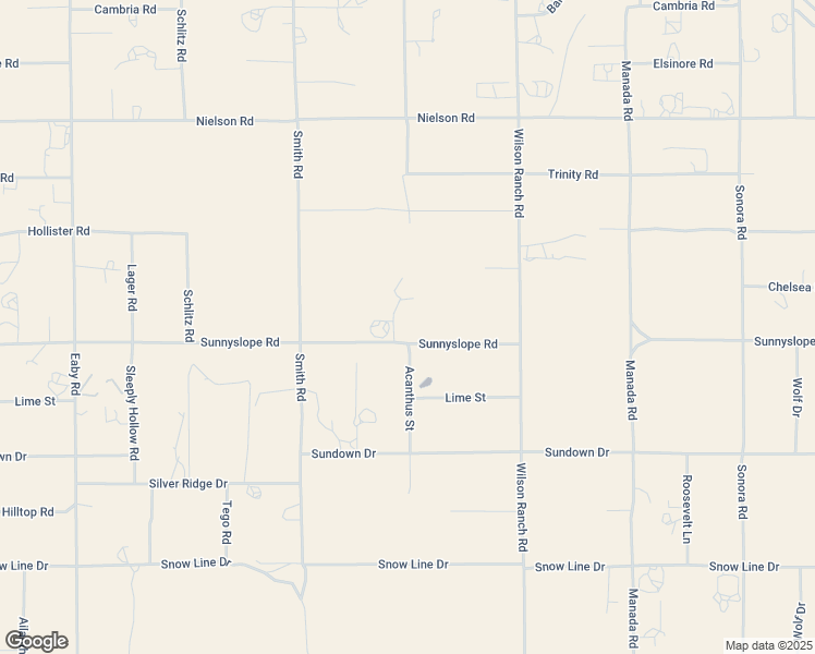 map of restaurants, bars, coffee shops, grocery stores, and more near 6294 Sunnyslope Road in Phelan