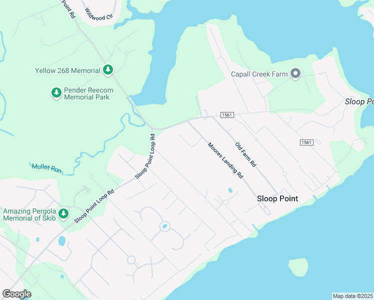 map of restaurants, bars, coffee shops, grocery stores, and more near 204 Moores Landing Court in Hampstead