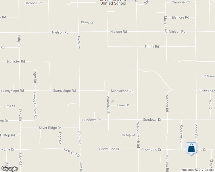 map of restaurants, bars, coffee shops, grocery stores, and more near 6294 Sunnyslope Road in Phelan