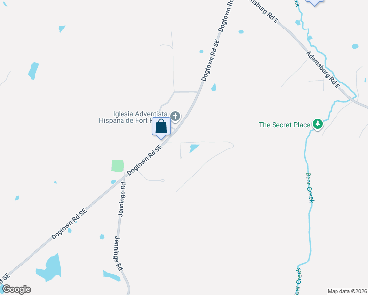 map of restaurants, bars, coffee shops, grocery stores, and more near 1210 Boulder Drive in Fort Payne