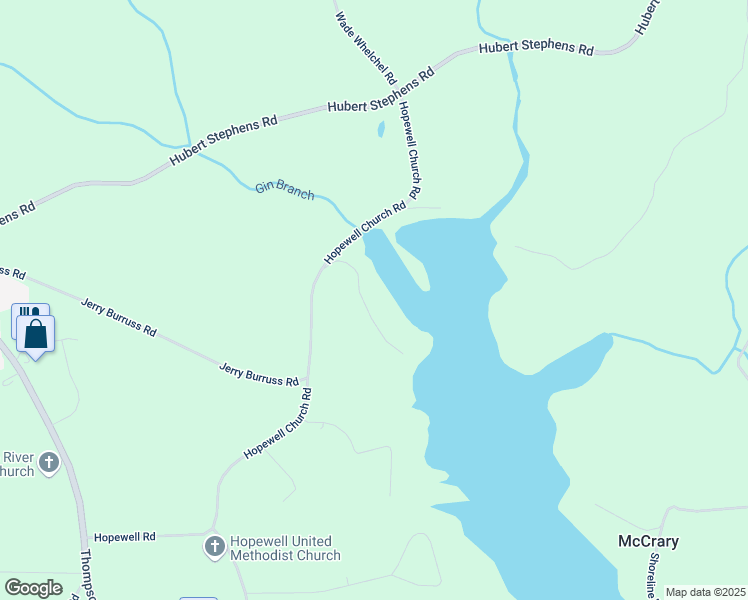 map of restaurants, bars, coffee shops, grocery stores, and more near 5137 Smith Lane in Gainesville
