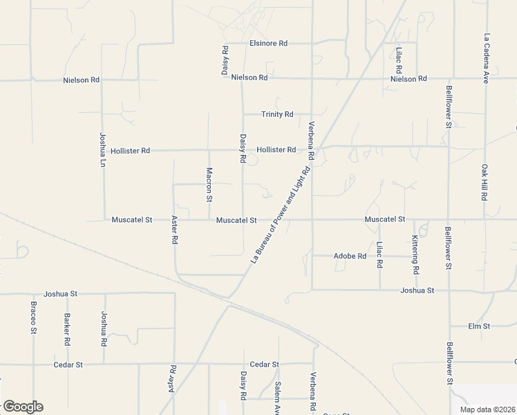 map of restaurants, bars, coffee shops, grocery stores, and more near 8949 Daisy Road in Hesperia