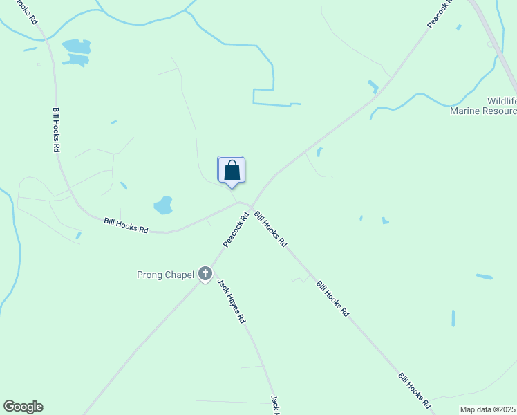 map of restaurants, bars, coffee shops, grocery stores, and more near 1730 Bill Hooks Road in Whiteville
