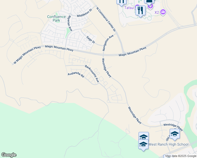 map of restaurants, bars, coffee shops, grocery stores, and more near 26711 Laurel Mountain Loop in Los Angeles County