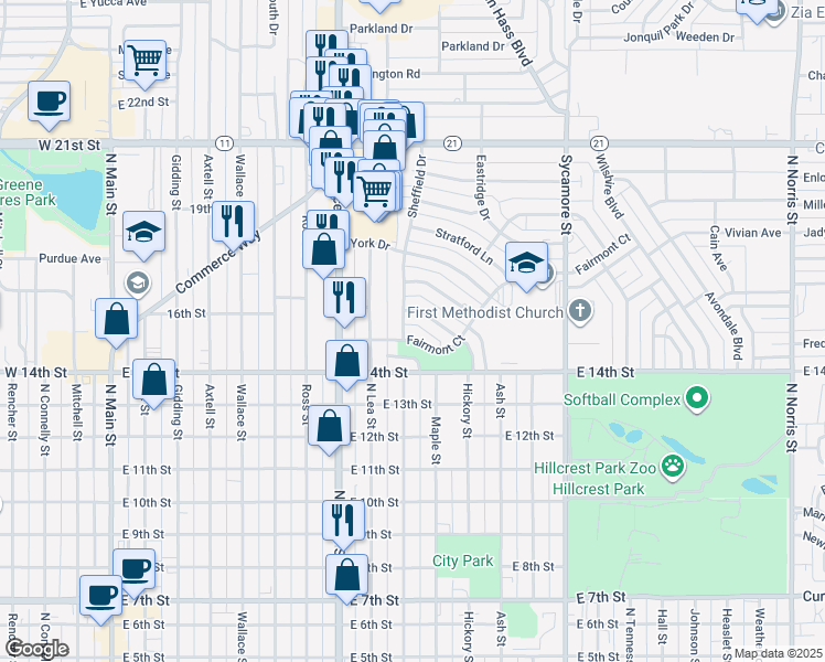 map of restaurants, bars, coffee shops, grocery stores, and more near 1000 Fairmont Court in Clovis