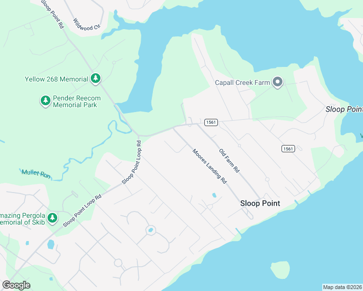 map of restaurants, bars, coffee shops, grocery stores, and more near 201-205 Moores Landing Court in Hampstead