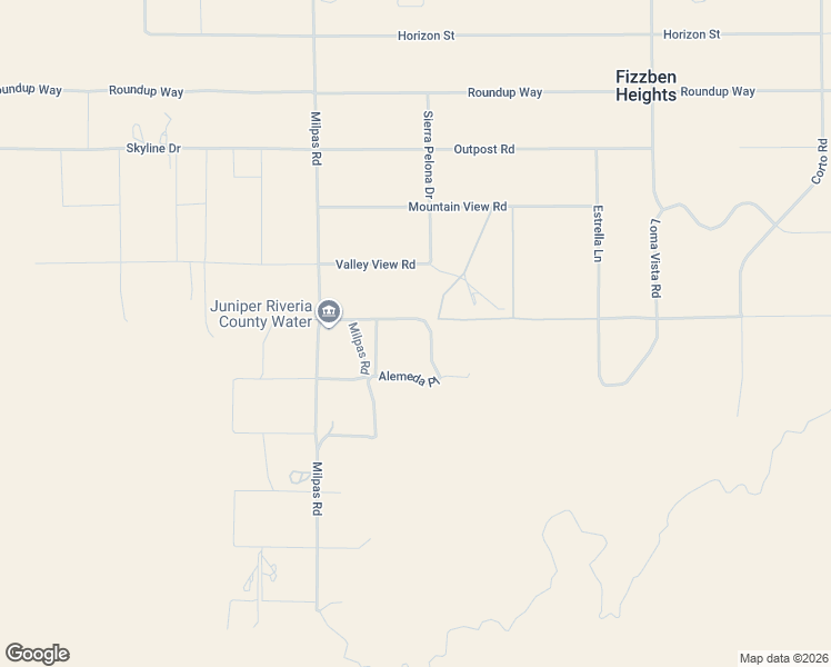 map of restaurants, bars, coffee shops, grocery stores, and more near 25885 Santa Rosa Road in Apple Valley