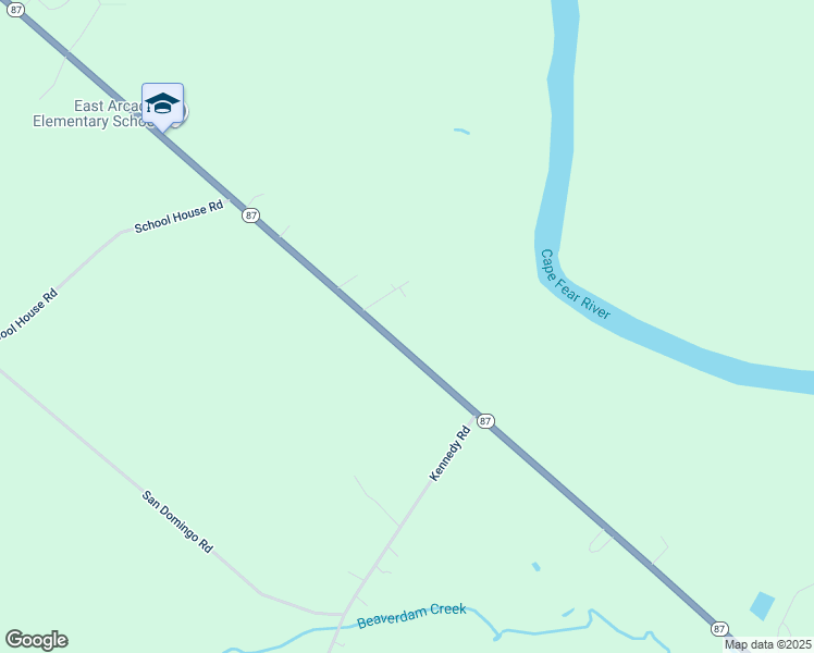 map of restaurants, bars, coffee shops, grocery stores, and more near 22115 North Carolina 87 in Riegelwood