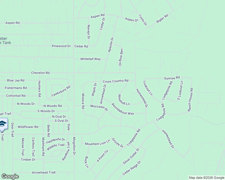 map of restaurants, bars, coffee shops, grocery stores, and more near 2228 Roundabout Way in Navajo County