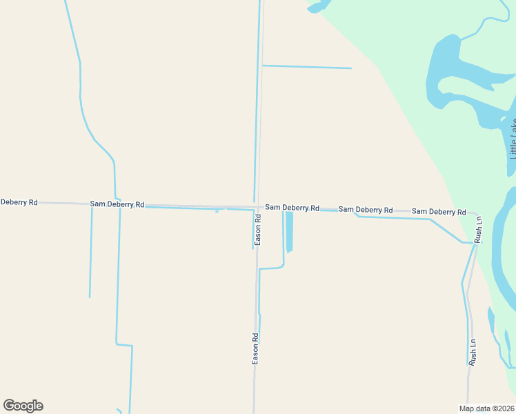 map of restaurants, bars, coffee shops, grocery stores, and more near Eason Road in Arkansas County