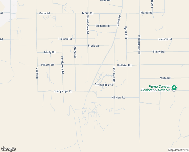 map of restaurants, bars, coffee shops, grocery stores, and more near 9072 Green Road in Pinon Hills