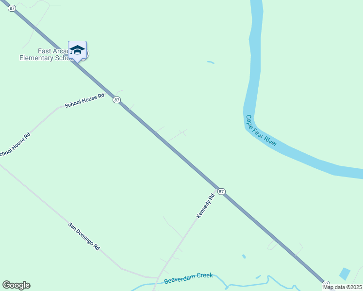 map of restaurants, bars, coffee shops, grocery stores, and more near 22097 North Carolina 87 in Riegelwood