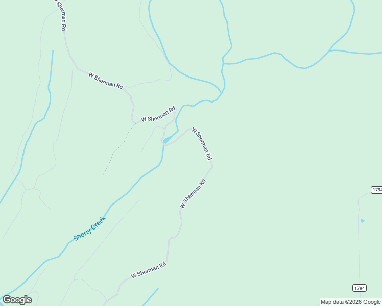 map of restaurants, bars, coffee shops, grocery stores, and more near Sherman Road in Antlers