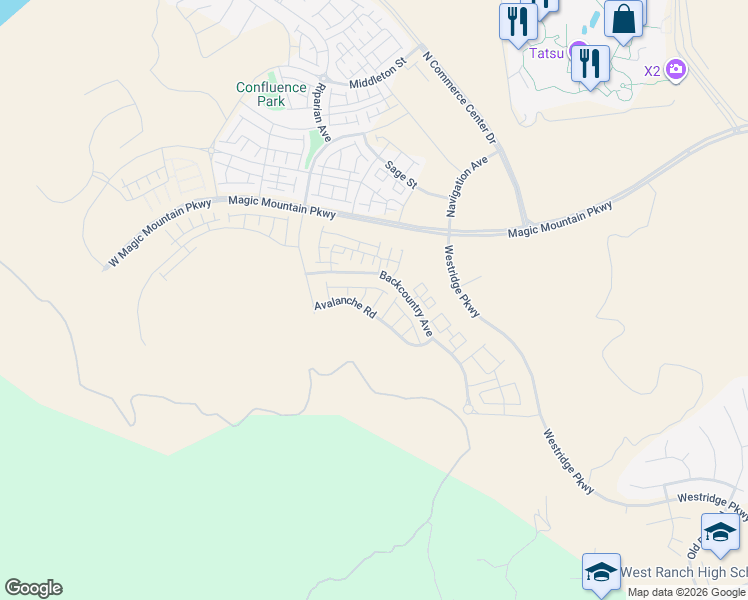 map of restaurants, bars, coffee shops, grocery stores, and more near 27323 Maverick Place in Los Angeles County