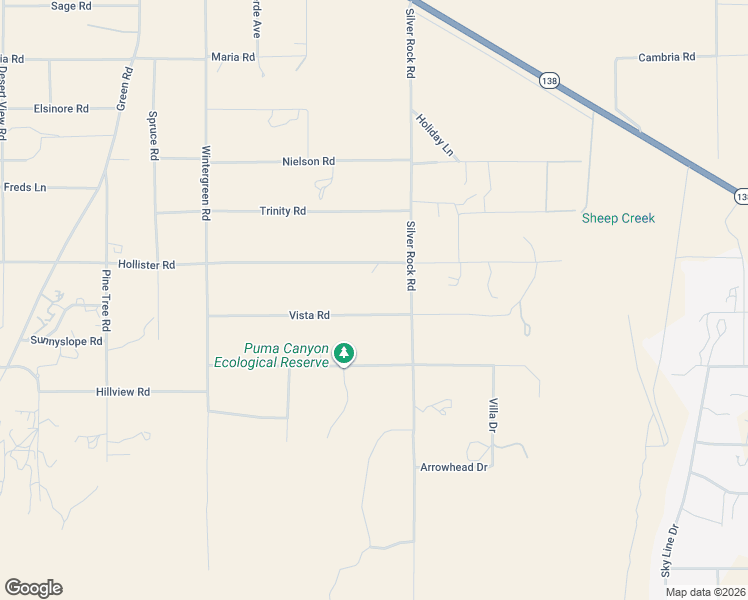 map of restaurants, bars, coffee shops, grocery stores, and more near 2010 Vista Road in Pinon Hills