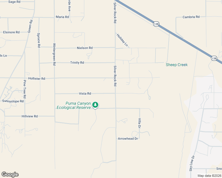 map of restaurants, bars, coffee shops, grocery stores, and more near 9052 Silver Rock Road in Pinon Hills