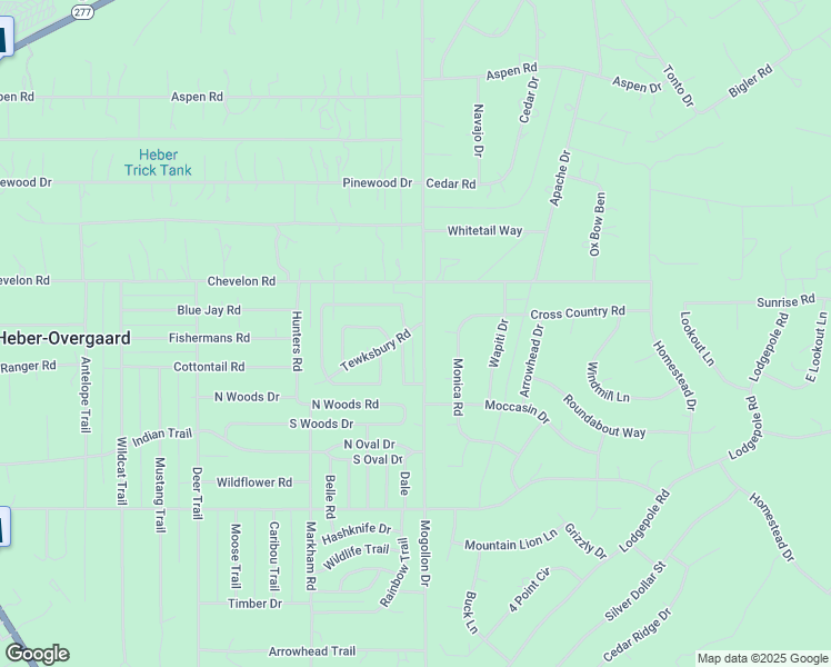 map of restaurants, bars, coffee shops, grocery stores, and more near 2976 Mogollon in Heber-Overgaard
