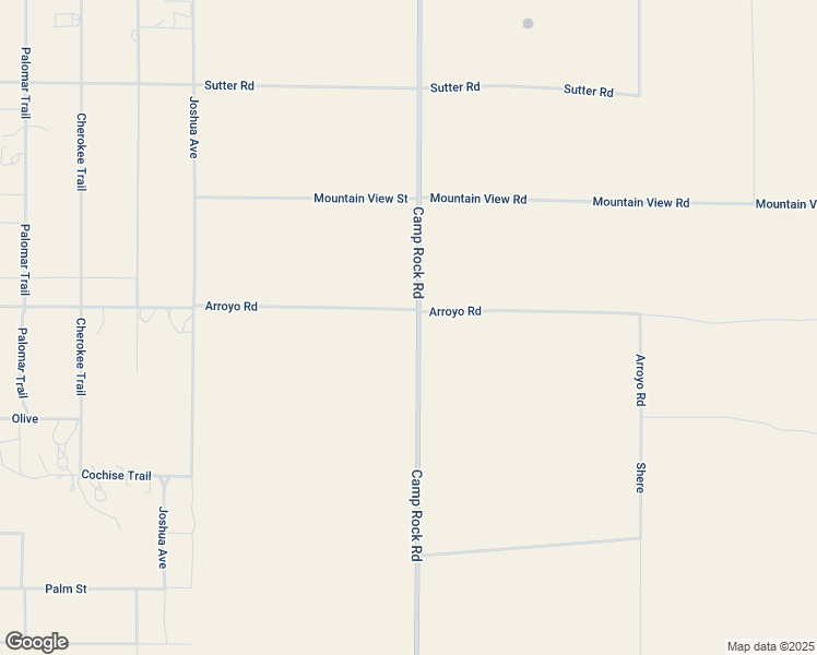 map of restaurants, bars, coffee shops, grocery stores, and more near Camp Rock Road in Lucerne Valley