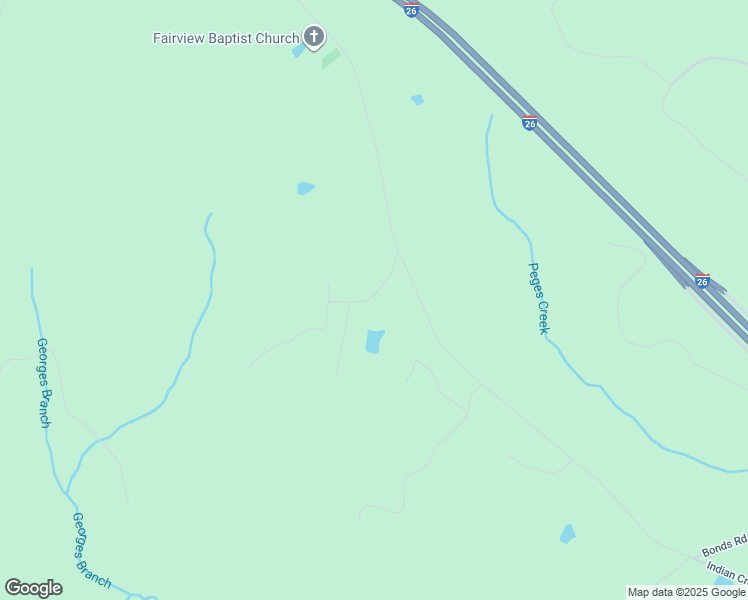 map of restaurants, bars, coffee shops, grocery stores, and more near 193 Hunnicutt Lane in Kinards