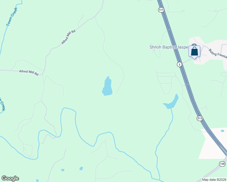 map of restaurants, bars, coffee shops, grocery stores, and more near 789 Allred Mill Road in Big Canoe