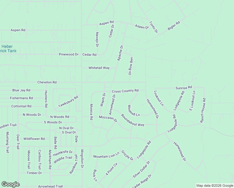 map of restaurants, bars, coffee shops, grocery stores, and more near 2225 Cross Country Road in Navajo County