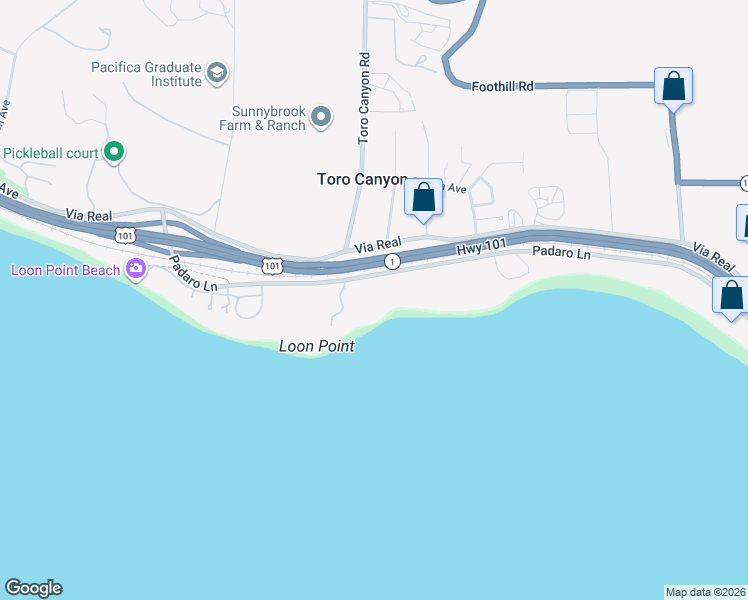 map of restaurants, bars, coffee shops, grocery stores, and more near 2 Carpinteria Street in Santa Barbara