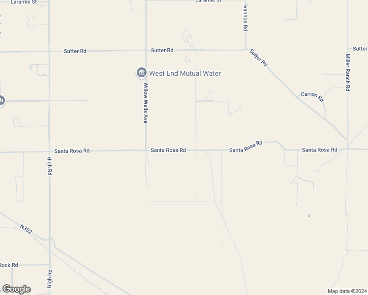 map of restaurants, bars, coffee shops, grocery stores, and more near Santa Rosa Road in Lucerne Valley