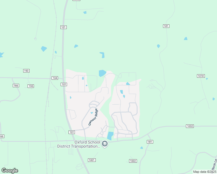 map of restaurants, bars, coffee shops, grocery stores, and more near Elizabeth Court in Oxford