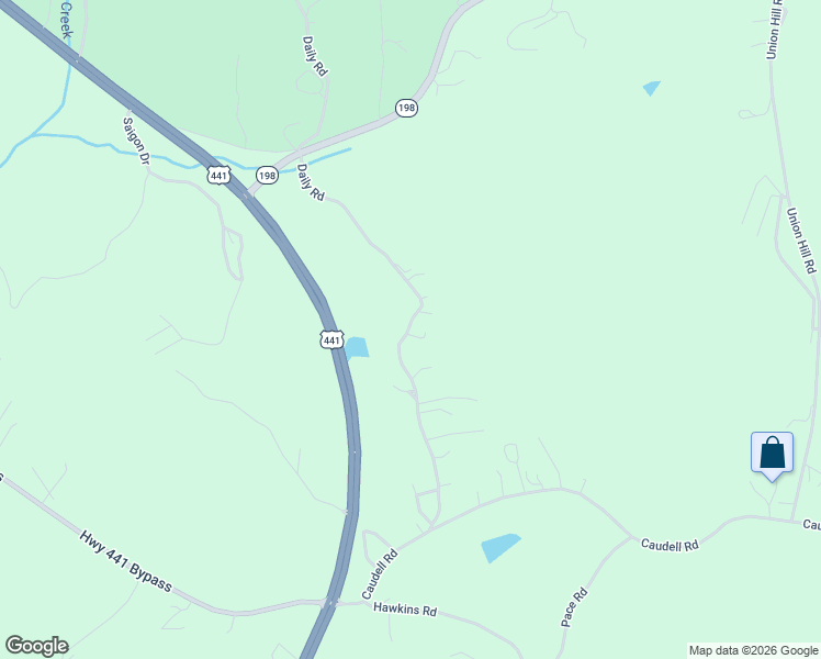 map of restaurants, bars, coffee shops, grocery stores, and more near 348 Daily Road in Alto