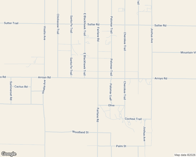 map of restaurants, bars, coffee shops, grocery stores, and more near Arroyo Road in Lucerne Valley