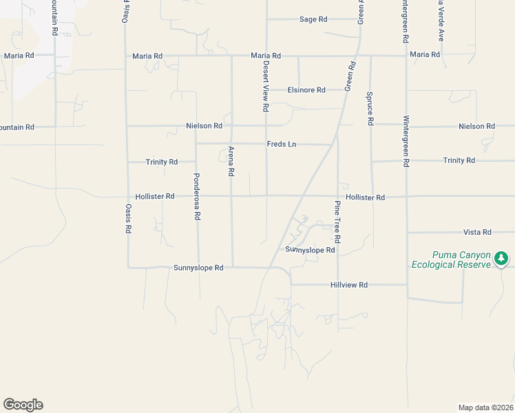 map of restaurants, bars, coffee shops, grocery stores, and more near 9021 Arena Road in Pinon Hills
